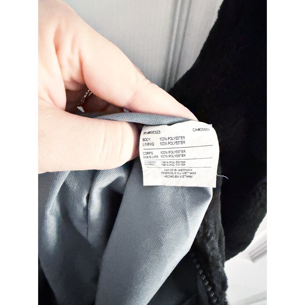 Nike Sportswear Black Faux Fur Slouchy Hobo Bag Oversized Y2K Shoulder Crossbody - Picture 8 of 11